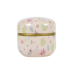 Simple Floral Japanese Tin for Loose Leaf Tea Storage